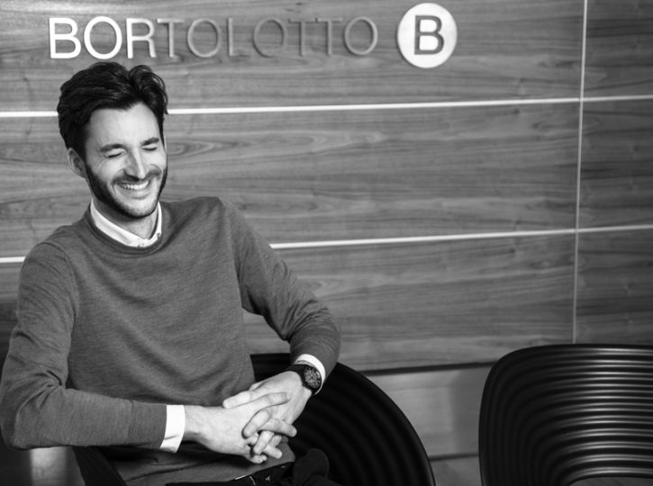 smiling architect in black and white for corporate photography toronto 5772