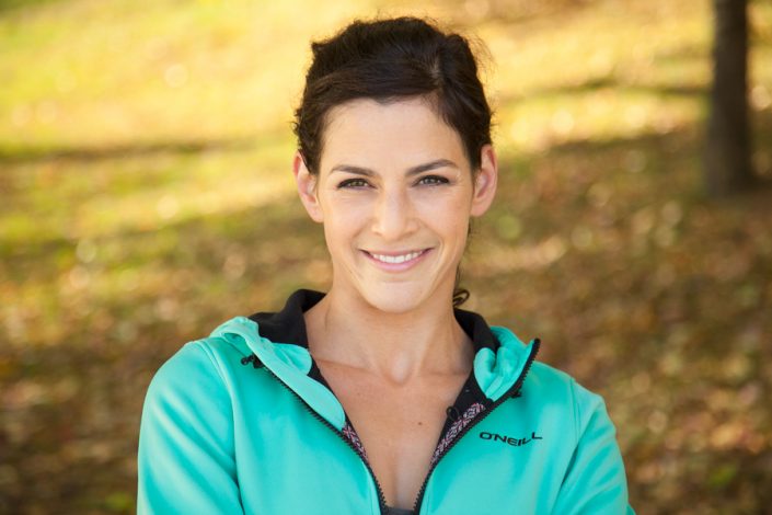 female fitness trainer outdoor shot for LinkedIn headshot and personal branding 2236