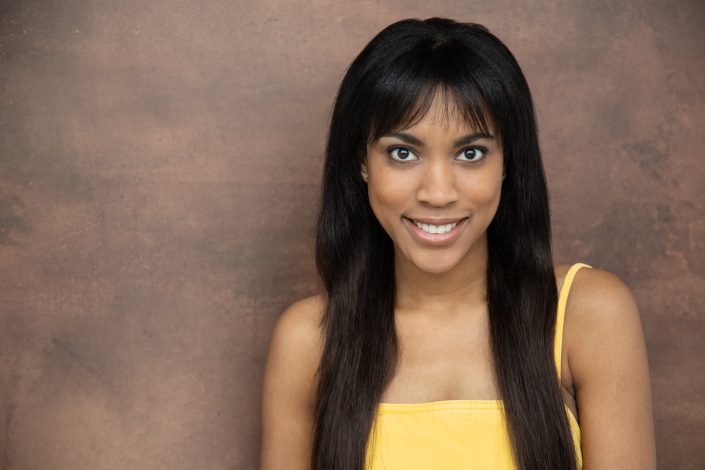 Brittany wearing yellow for actor headshots Toronto 0O7C6990