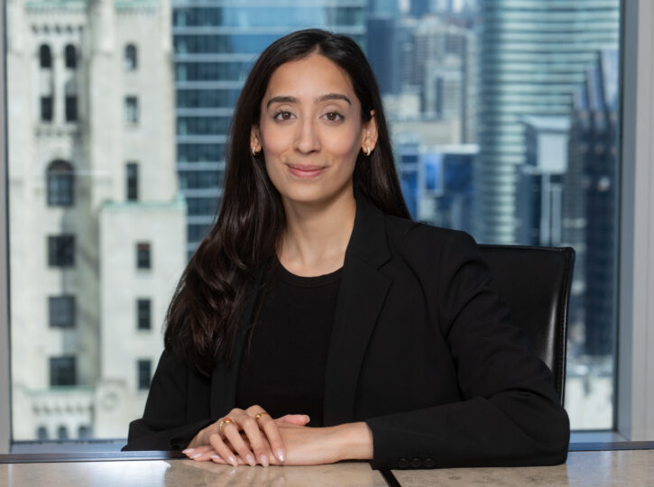 professioanl portrait of legal professional with Toronto city skyline background
